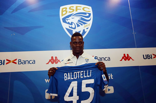 Fans flock to Balotelli’s Brescia unveiling as striker reveals his ‘mum cried’ when she found out he would be signing for hometown club