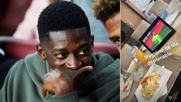 Dembele posts about his diet: Deplorable lifestyle