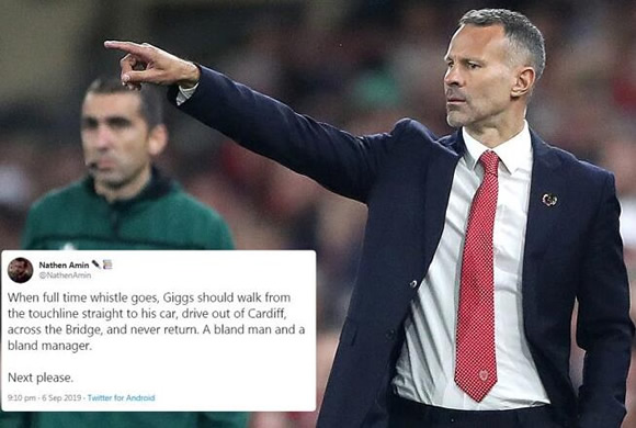 Furious Wales fans want 'bland' Ryan Giggs sacked after Man Utd legend scrapes win against Azerbaijan