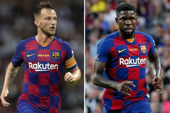 Arsenal and Man Utd on transfer alert with Samuel Umtiti and Ivan Rakitic set for Barcelona exits with club desperate to raise ￡110m