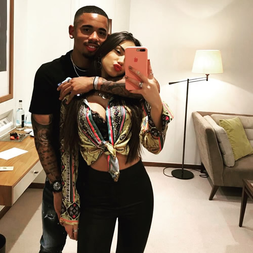 Man City superstar Gabriel Jesus flies stunning new girlfriend in for support and puts her up in plush hotel