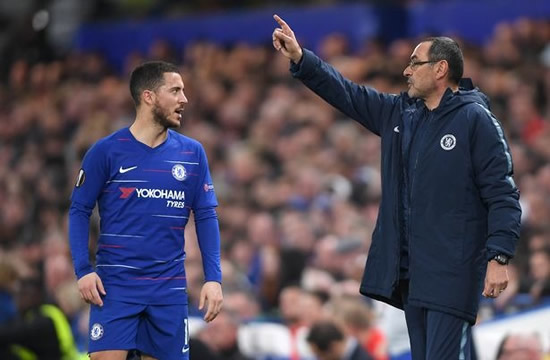 Eden Hazard 'exasperated' former Chelsea boss Maurizio Sarri over tactics
