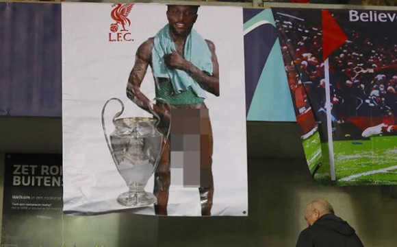 Liverpool condemn own fans after obscene racist banner of Divock Origi mars victory against Genk