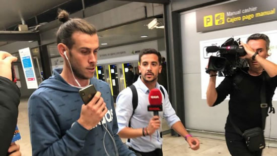 Bale is back in Madrid after his trip to London