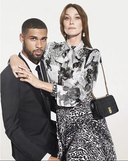 LOFTUS-CHIC Ruben Loftus-Cheek links up with Burberry to become fashion model as Nicolas Sarkozy’s wife Carla Bruni sits on his knee