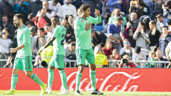 What was the reason behind Varane's celebration?