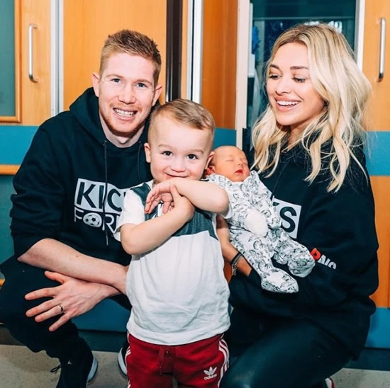 Classy Man City star Kevin de Bruyne and wife Michele surprise kids in hospital with Christmas presents