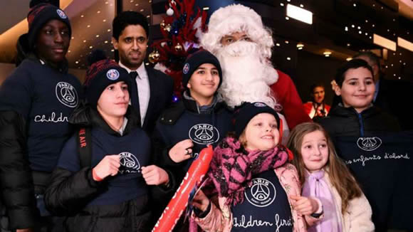 Mbappe dresses up as Santa Claus as PSG welcome 250 children for Amiens clash