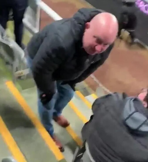 Watch as Newcastle fan gets corner flag in the TESTICLES after Ritchie kicks it into the crowd in raucous celebrations
