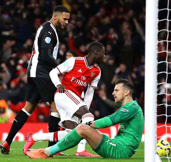 Arsenal 4-0 Newcastle United: Arteta celebrates second league win as Lacazette ends drought