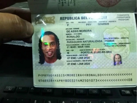 Ronaldinho pictured in jail cell after 'stupid' Brazil legend is arrested for using fake passports in Paraguay