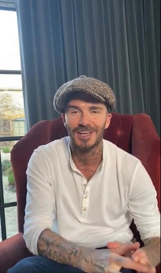 A DAVE TO REMEMBER David Beckham makes shock visit to home of Liverpool fan with cancer as Man Utd legend continues charity work