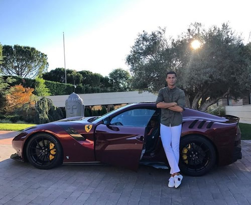 Cristiano Ronaldo remarkable car collection worth over £7m including rare Ferrari