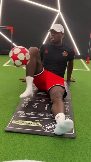 Paul Pogba going through gruelling solo fitness sessions at home in bid to come back flying for Man Utd
