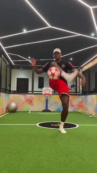 Paul Pogba going through gruelling solo fitness sessions at home in bid to come back flying for Man Utd