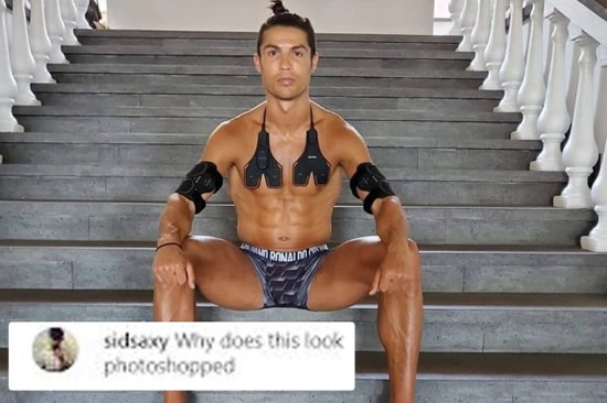 SOMETHING RON? Cristiano Ronaldo fans ask whether Juventus star’s ripped six pack is ‘photoshopped’ in revealing new Instagram photo