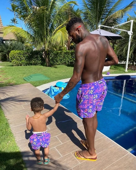 Inside Man Utd star Fred's lockdown hideaway including stunning beachside views and pool dips with wife and son