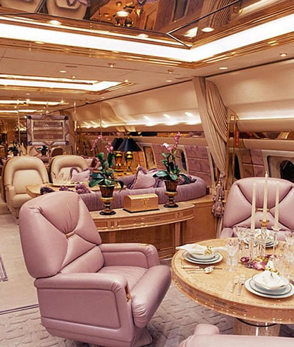 Inside Chelsea owner Roman Abramovich’s £66million private jet with banquet hall for 30 guests and gold fittings