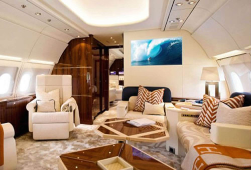 Inside Chelsea owner Roman Abramovich’s £66million private jet with banquet hall for 30 guests and gold fittings