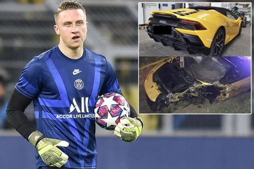 Former Chelsea goalkeeper Marcin Bulka wrecks £200k Lamborghini in huge crash