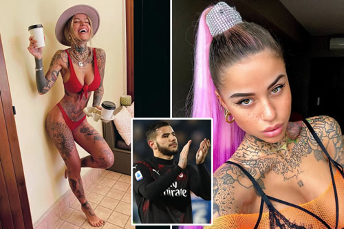 AC Milan star Theo Hernandez dating stunning tattoo model Zoe ‘The Tigress of Verona’ Cristofoli