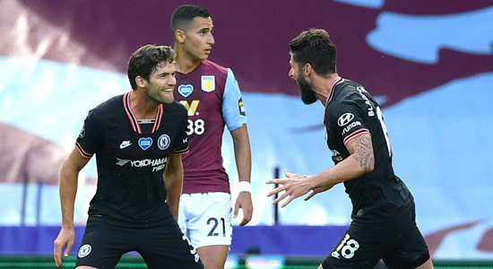 Aston Villa 1-2 Chelsea: Blues go five points clear in fourth