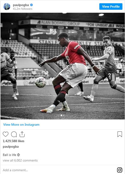 Manchester United Fans Are Loving Bruno Fernandes' Comment On Paul Pogba's Instagram Post