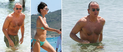 Roberto Mancini, 55, and stunning wife Silvia Fortini look incredible on beach during Saint Tropez break away