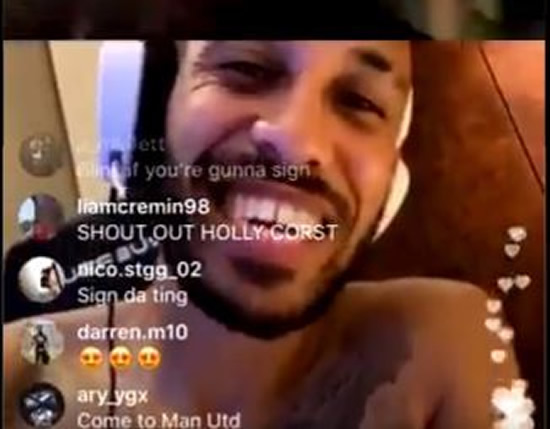 Arsenal fans go wild as Aubameyang ‘blinks’ to signal new contract signing during Instagram video with brother