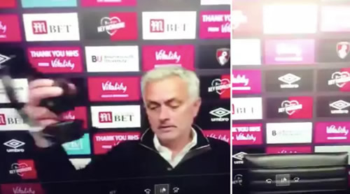 The Incredible Moment Jose Mourinho Walks Out Of Virtual Press Conference