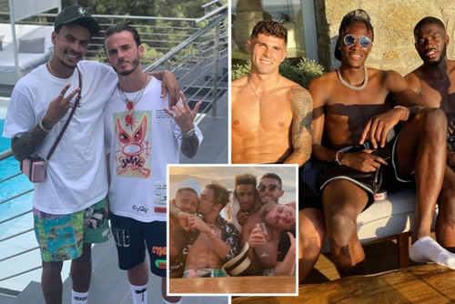 Premier League stars warned to STOP sharing holiday snaps on social media over quarantine question fears on UK return