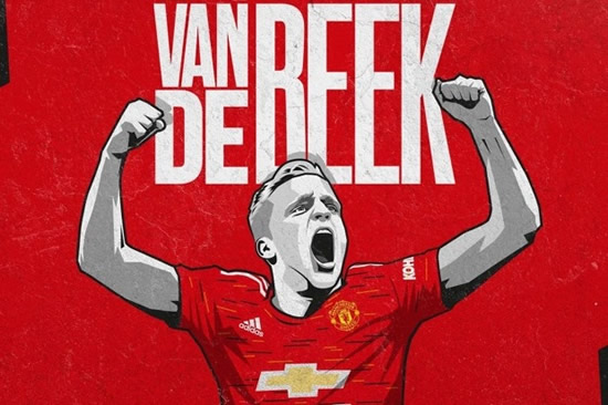 DUTCH COURAGE Man Utd announce Donny van de Beek transfer as Dutchman arrives in £39m deal and will wear No34 shirt