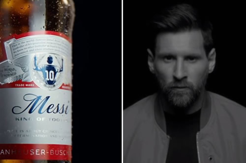 Lionel Messi releases limited edition Budweiser beer in video that references failed Barcelona transfer