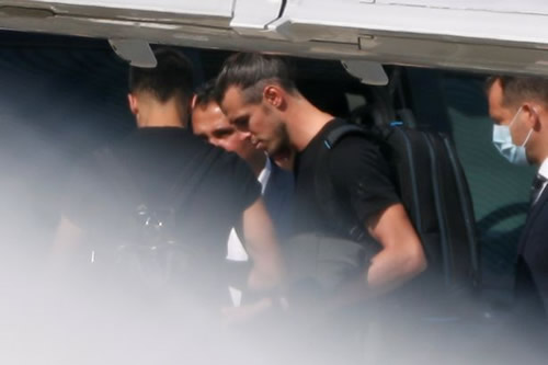 Gareth Bale and Sergio Reguilon pictured together after flying to complete Tottenham move