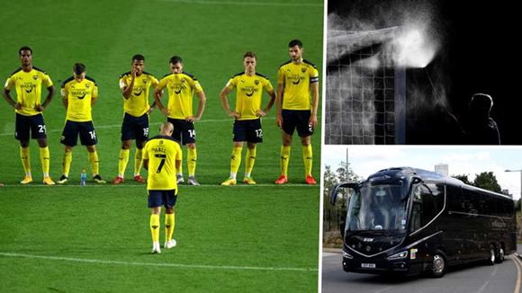 League One club Oxford left stranded after antibacterial spray sidelines bus