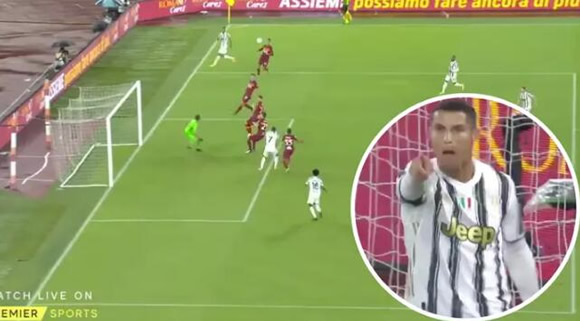 Cristiano Ronaldo Blows Fans Away With 'Gravity-Defying' Leap For Stunning Goal Against Roma