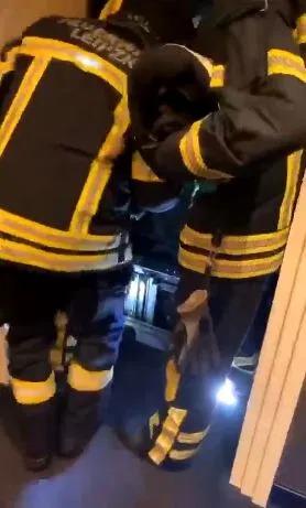 LIFT OFF PSG stars rescued by firefighters after being trapped in lift for 50 minutes before RB Leipzig loss in Champions League