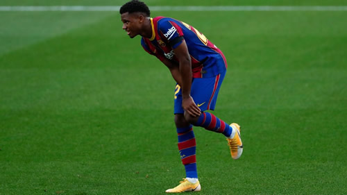 Barcelona's Ansu Fati suffers torn meniscus, could be out months