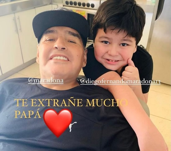 Diego Maradona's heartbreaking recorded message to son hours before tragic death