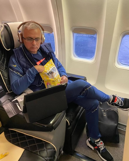 GAME FOR A LAUGH Jose Mourinho’s funny Instagram posts, from eating popcorn to calling Spurs stars out for their mobile phone obsession