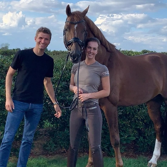 FINANCIALLY STABLE Bayern Munich star Thomas Muller and wife set to become ‘horse sperm millionaires’ by flogging semen online