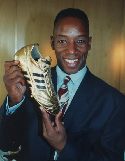 IAN GETS THE BOOT Arsenal ace Ian Wright finally reunited with long-lost golden boot and precious mementoes
