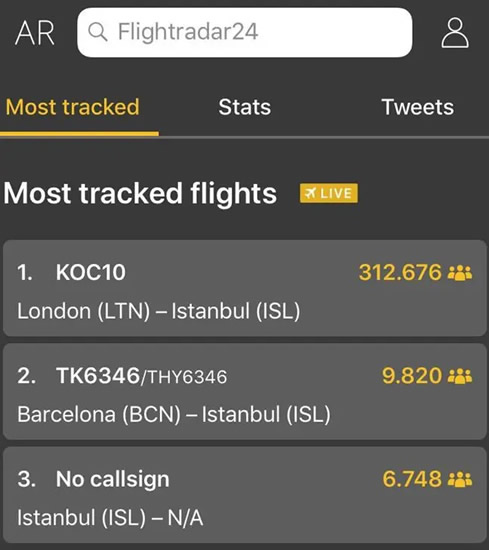 More Than 300,000 People Track Mesut Ozil's Flight To Istanbul