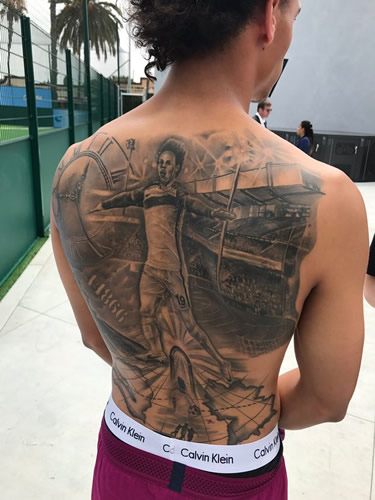 Leroy Sane admits he regrets huge back tattoo symbolising his Man City spell