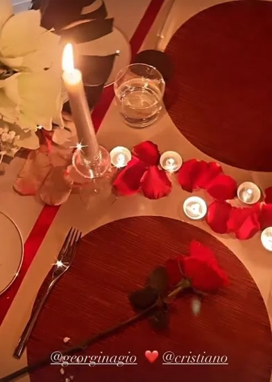 RON LOVE Cristiano Ronaldo surprises Georgina Rodriguez with romantic candlelit dinner and flowers for model’s 27th birthday