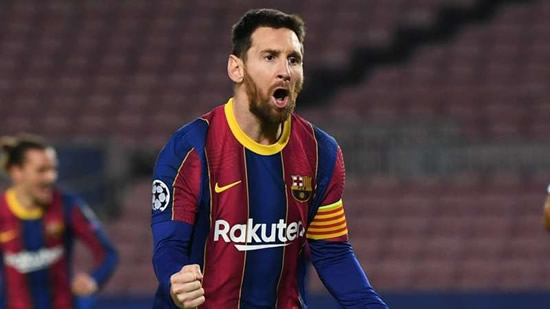 Barcelona star Messi equals Raul's Champions League record with goal in 17th straight year
