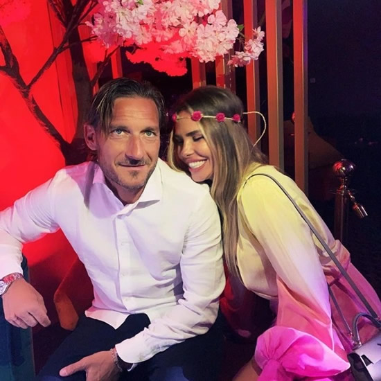 Totti's wife Ilary Blasi surprises Roma icon with baby goat despite marriage almost ENDING when she bought hairless cat