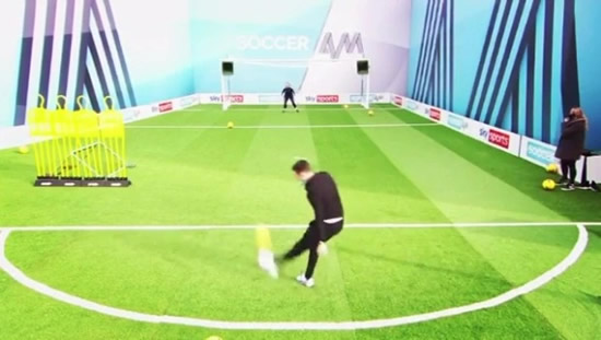 Watch Mark Wright score stunning goal on Soccer AM as star shows off his skills following Crawley debut humiliation