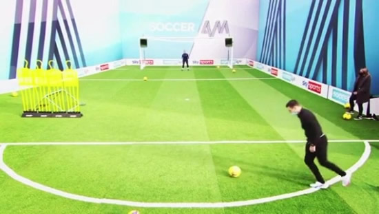 Watch Mark Wright score stunning goal on Soccer AM as star shows off his skills following Crawley debut humiliation