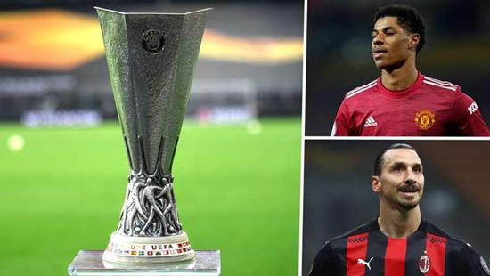 Europa League last-16 draw: Man Utd face AC Milan, Arsenal land Olympiacos, Spurs tackle Dinamo Zagreb